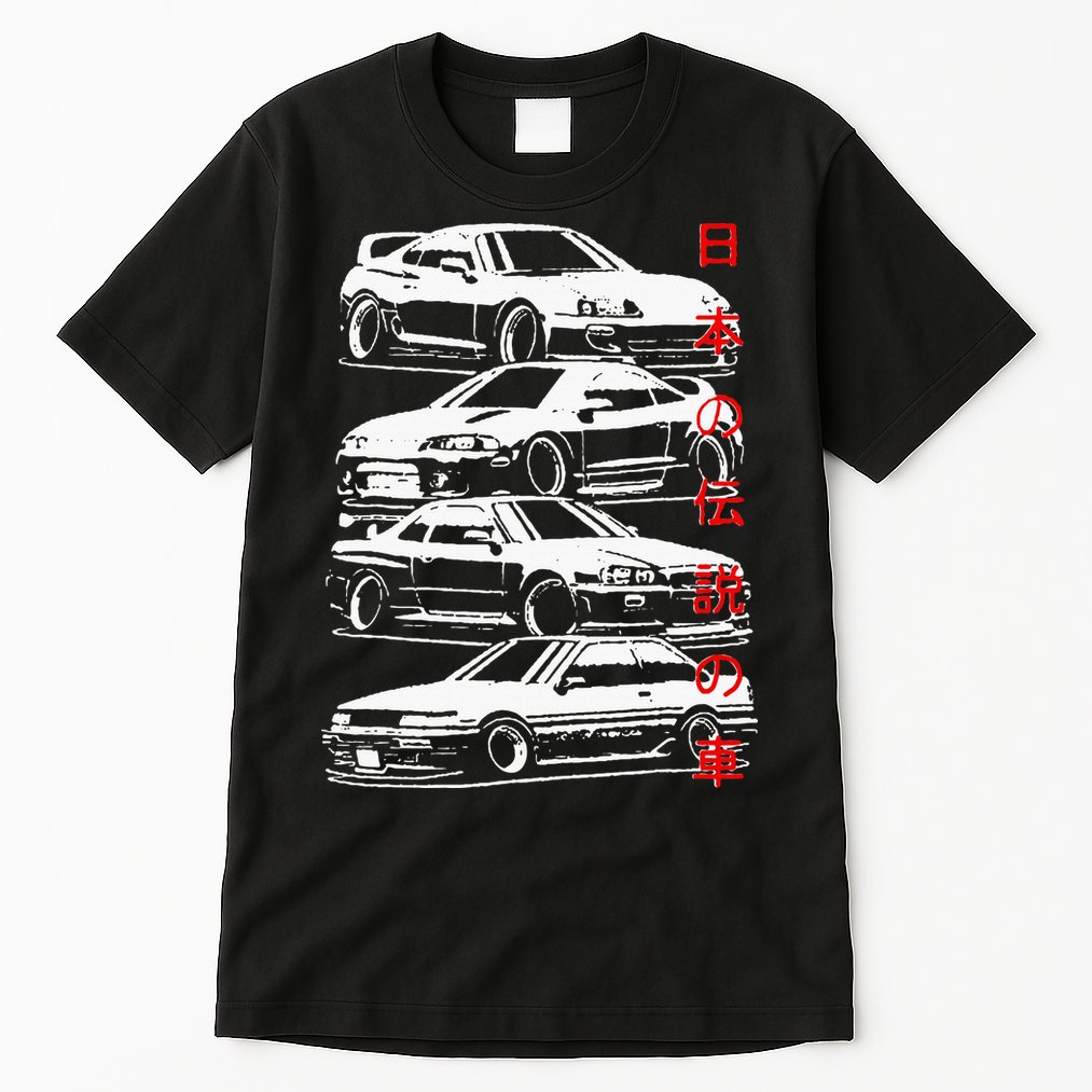 Vintage Skyline Automotive Jdm Legend Tuning Car Tall T-Shirt