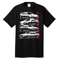 Vintage Skyline Automotive Jdm Legend Tuning Car Tall T-Shirt