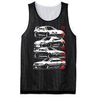 Vintage Skyline Automotive Jdm Legend Tuning Car Mesh Reversible Basketball Jersey Tank