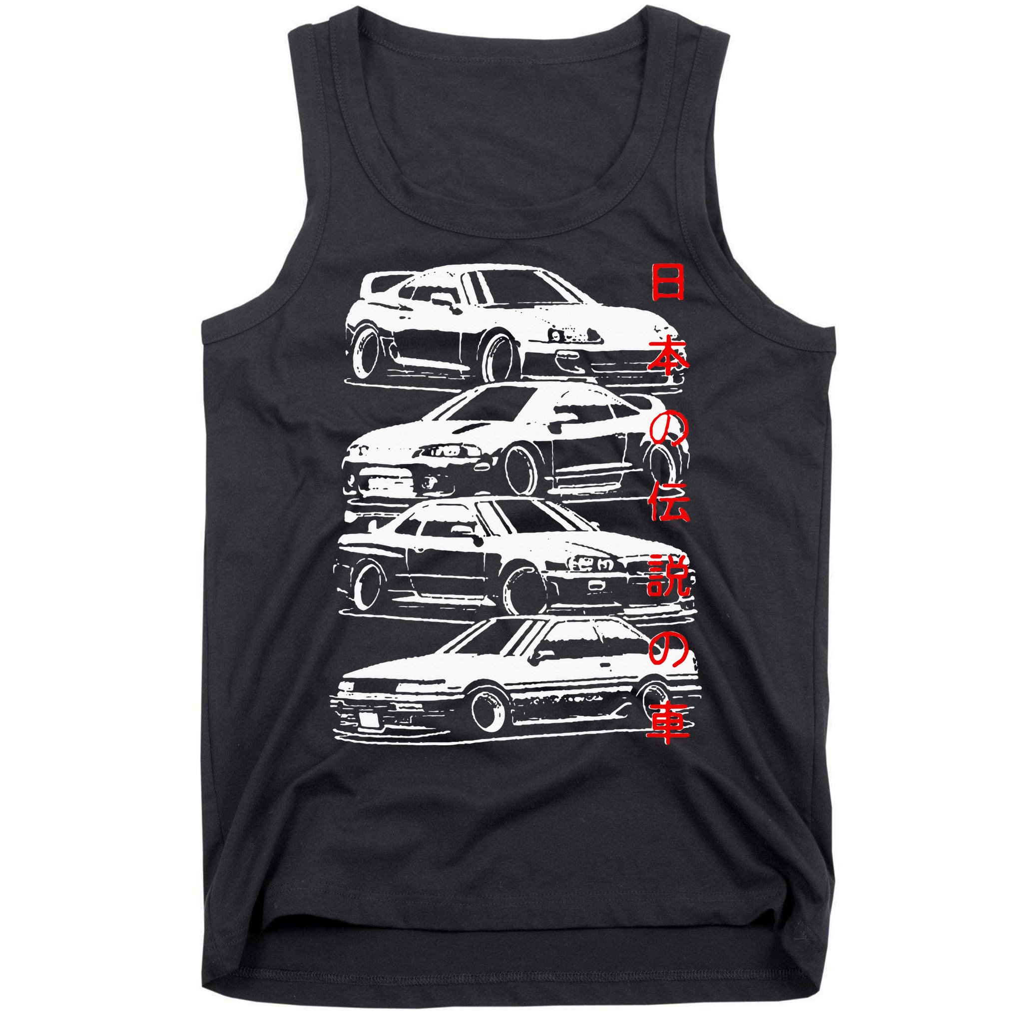 Vintage Skyline Automotive Jdm Legend Tuning Car Tank Top