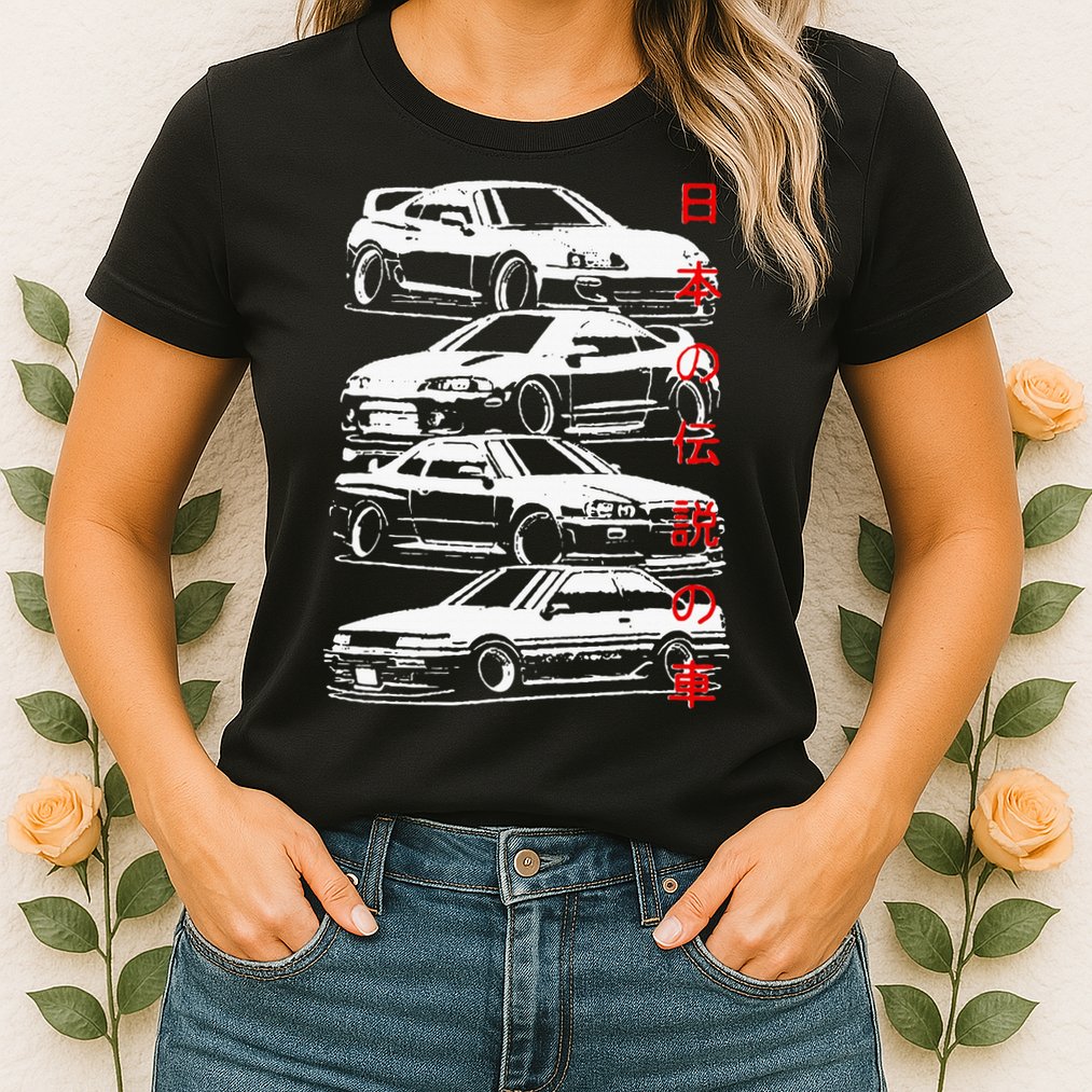 Vintage Skyline Automotive Jdm Legend Tuning Car Womens T-Shirt
