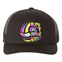 Volleyball Stuff Attire Tie Dye A Teen Girl Player Yupoong Adult 5-Panel Trucker Hat