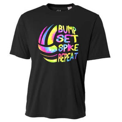 Volleyball Stuff Attire Tie Dye A Teen Girl Player Cooling Performance Crew T-Shirt