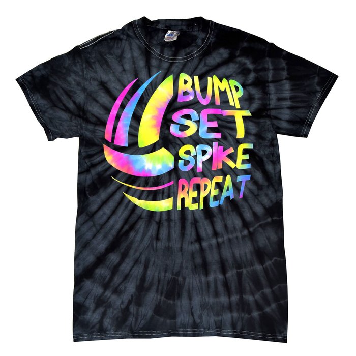 Volleyball Stuff Attire Tie Dye A Teen Girl Player Tie-Dye T-Shirt