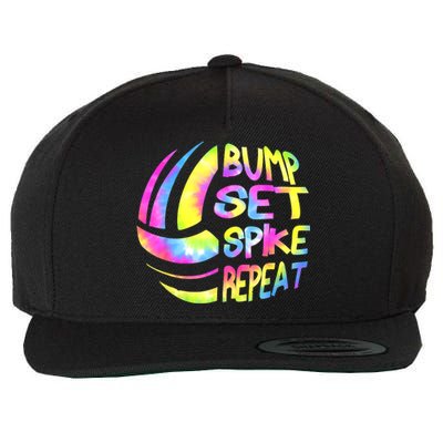 Volleyball Stuff Attire Tie Dye A Teen Girl Player Wool Snapback Cap