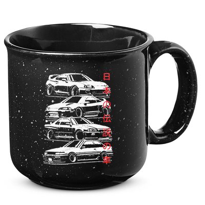 Vintage Skyline Automotive JDM Legend Tuning Car 15oz Campfire Ceramic Mug