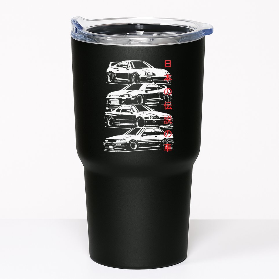 Vintage Skyline Automotive JDM Legend Tuning Car Tumbler