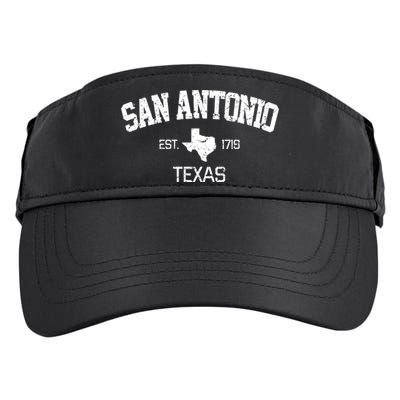 Vintage San Antonio Texas Est 1718 Souvenir Gift Cool Gift Adult Drive Performance Visor