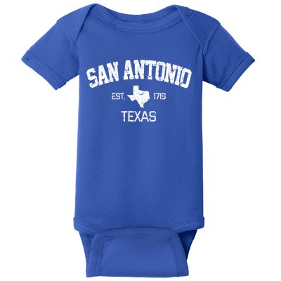 Vintage San Antonio Texas Est 1718 Souvenir Gift Cool Gift Baby Bodysuit