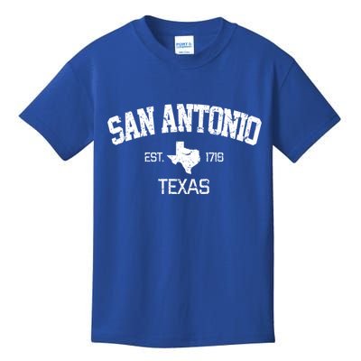 Vintage San Antonio Texas Est 1718 Souvenir Gift Cool Gift Kids T-Shirt