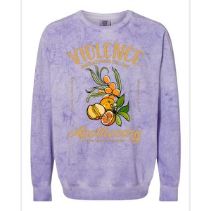 Violet Sorrengail Apothecary Basgiath War College Fourth Wing Dragon Rider Colorblast Crewneck Sweatshirt