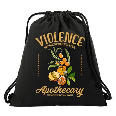 Violet Sorrengail Apothecary Basgiath War College Fourth Wing Dragon Rider Drawstring Bag