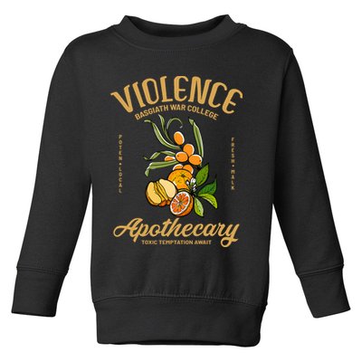 Violet Sorrengail Apothecary Basgiath War College Fourth Wing Dragon Rider Toddler Sweatshirt