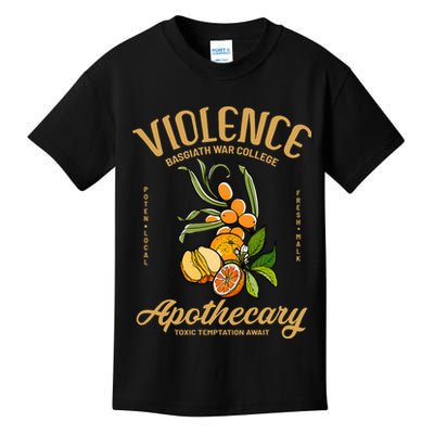 Violet Sorrengail Apothecary Basgiath War College Fourth Wing Dragon Rider Kids T-Shirt