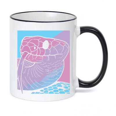 Vaporwave Snake Aesthetic Pastel Goth Serpent 11oz Black Color Changing Mug