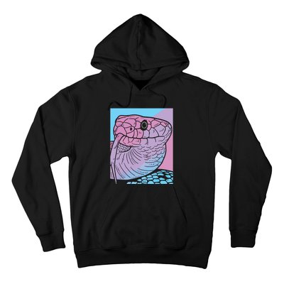 Vaporwave Snake Aesthetic Pastel Goth Serpent Hoodie