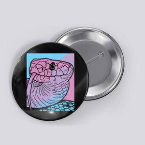 Vaporwave Snake Aesthetic Pastel Goth Serpent Button