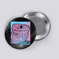 Vaporwave Snake Aesthetic Pastel Goth Serpent Button