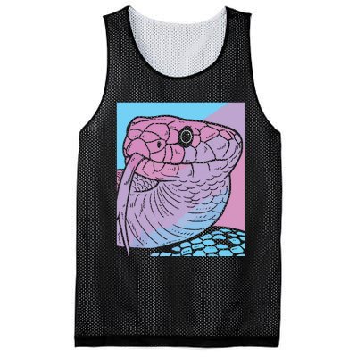 Vaporwave Snake Aesthetic Pastel Goth Serpent Mesh Reversible Basketball Jersey Tank