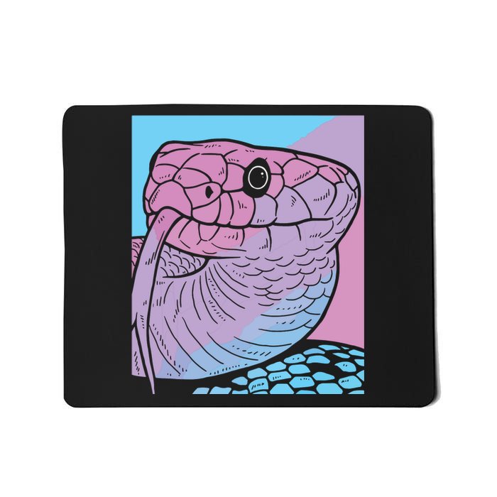 Vaporwave Snake Aesthetic Pastel Goth Serpent Mousepad