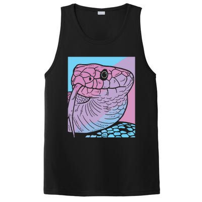 Vaporwave Snake Aesthetic Pastel Goth Serpent PosiCharge Competitor Tank