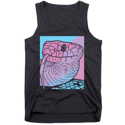 Vaporwave Snake Aesthetic Pastel Goth Serpent Tank Top