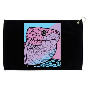 Vaporwave Snake Aesthetic Pastel Goth Serpent Grommeted Golf Towel