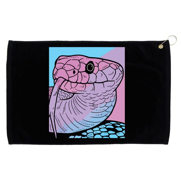 Vaporwave Snake Aesthetic Pastel Goth Serpent Grommeted Golf Towel