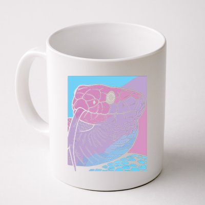 Vaporwave Snake Aesthetic Pastel Goth Serpent Coffee Mug