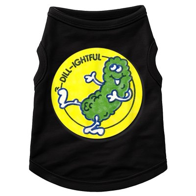 Vintage Scratch And Sniff Sticker Dill Pickle, DillLightful Doggie Tank