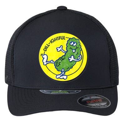 Vintage Scratch And Sniff Sticker Dill Pickle, DillLightful Flexfit Unipanel Trucker Cap