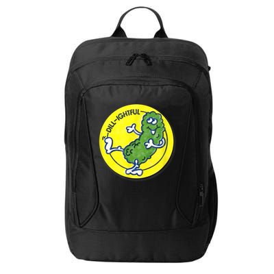 Vintage Scratch And Sniff Sticker Dill Pickle, DillLightful City Backpack