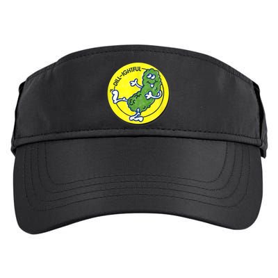 Vintage Scratch And Sniff Sticker Dill Pickle, DillLightful Adult Drive Performance Visor