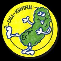 Vintage Scratch And Sniff Sticker Dill Pickle, DillLightful Drawstring Bag