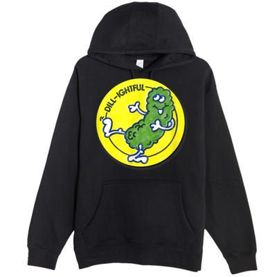 Vintage Scratch And Sniff Sticker Dill Pickle, DillLightful Premium Pullover Hoodie
