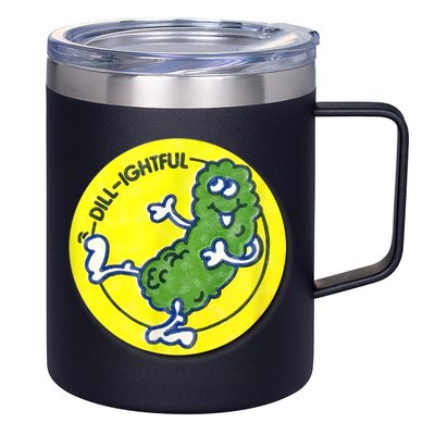 Vintage Scratch And Sniff Sticker Dill Pickle, DillLightful 12oz Stainless Steel Coffee Mug