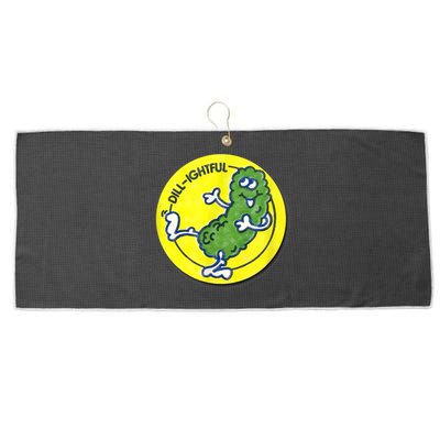 Vintage Scratch And Sniff Sticker Dill Pickle, DillLightful Large Microfiber Waffle Golf Towel