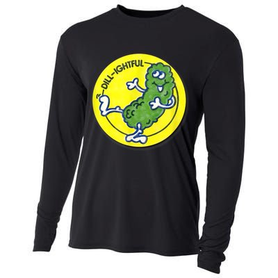 Vintage Scratch And Sniff Sticker Dill Pickle, DillLightful Cooling Performance Long Sleeve Crew