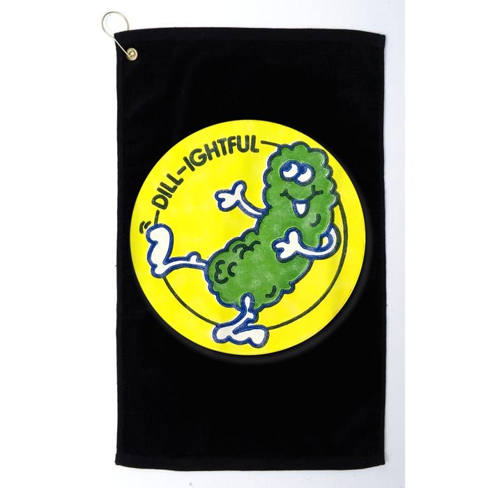Vintage Scratch And Sniff Sticker Dill Pickle, DillLightful Golf Towel