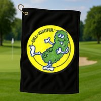 Vintage Scratch And Sniff Sticker Dill Pickle, DillLightful Golf Towel