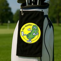 Vintage Scratch And Sniff Sticker Dill Pickle, DillLightful Golf Towel