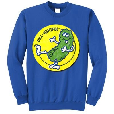 Vintage Scratch And Sniff Sticker Dill Pickle, DillLightful Sweatshirt