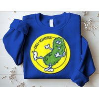 Vintage Scratch And Sniff Sticker Dill Pickle, DillLightful Sweatshirt