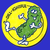 Vintage Scratch And Sniff Sticker Dill Pickle, DillLightful Button