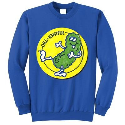 Vintage Scratch And Sniff Sticker Dill Pickle, DillLightful Tall Sweatshirt