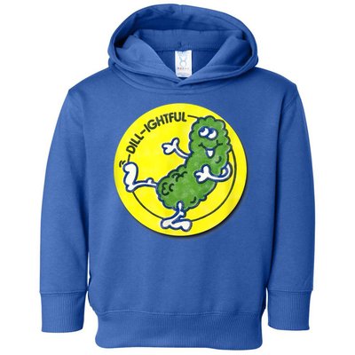 Vintage Scratch And Sniff Sticker Dill Pickle, DillLightful Toddler Hoodie