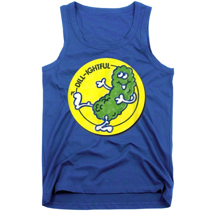 Vintage Scratch And Sniff Sticker Dill Pickle, DillLightful Tank Top