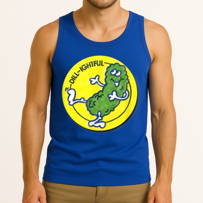Vintage Scratch And Sniff Sticker Dill Pickle, DillLightful Tank Top