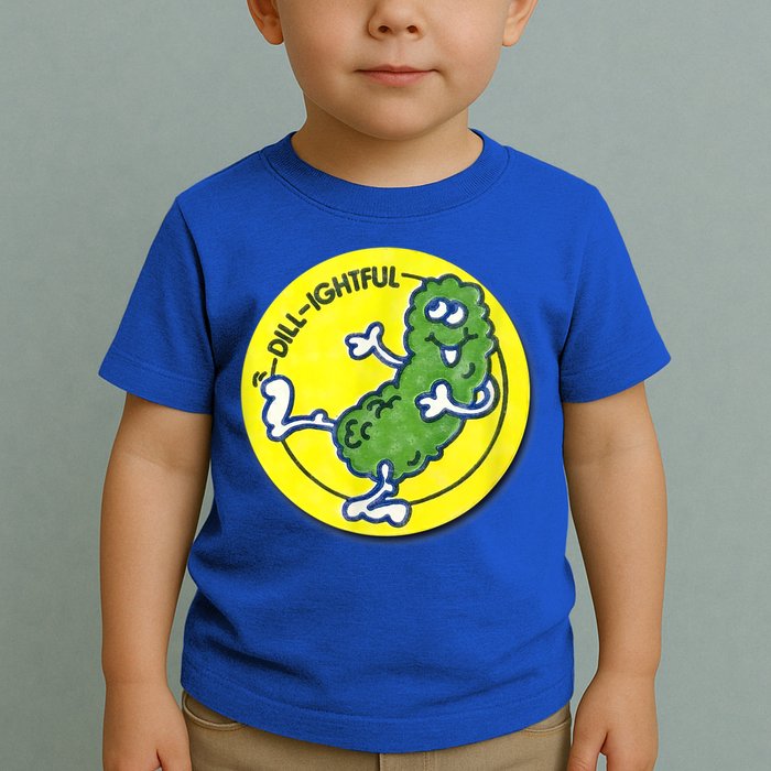 Vintage Scratch And Sniff Sticker Dill Pickle, DillLightful Toddler T-Shirt