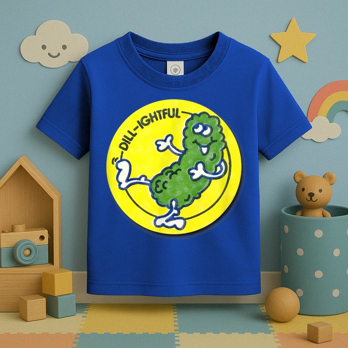 Vintage Scratch And Sniff Sticker Dill Pickle, DillLightful Toddler T-Shirt